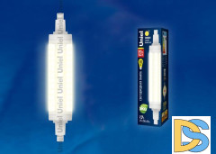 Лампа светодиодная (UL-00001555) Uniel R7s 12W 3000K прозрачная LED-J118-12W/WW/R7s/CL PLZ06WH