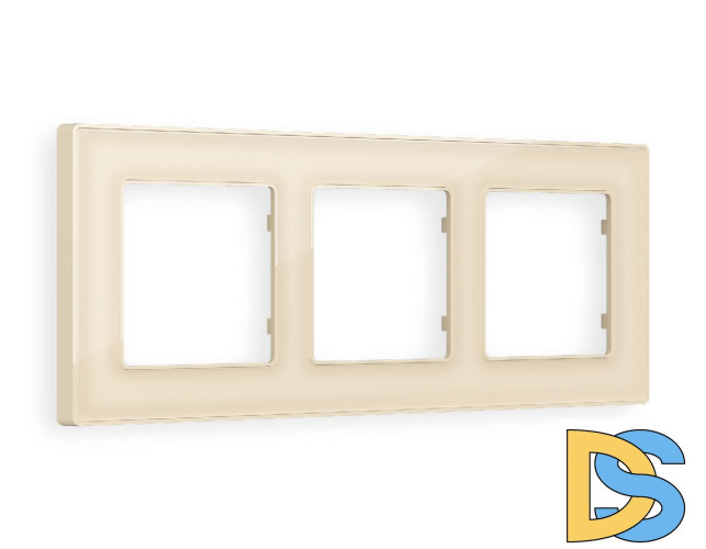 Рамка трехместная Ambrella Volt Arctic AF580303