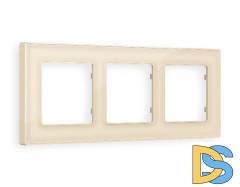 Рамка трехместная Ambrella Volt Arctic AF580303