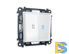 Комплект механизма 2-кл выключателя с подсветкой Ambrella Volt Alfa MA124020