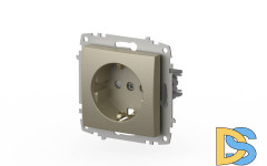 Розетка с заземлением и защитой от детей ELBI Zena Vega 609-011400-243