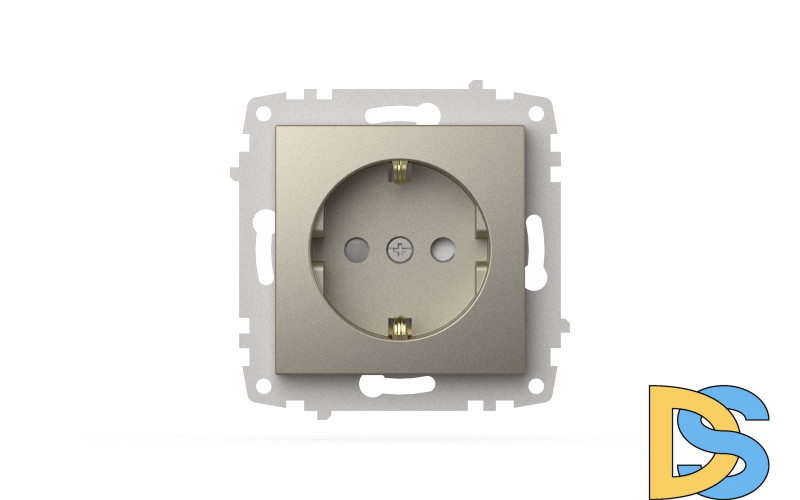 Розетка с заземлением и защитой от детей ELBI Zena Vega 609-011400-243