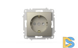Розетка с заземлением и защитой от детей ELBI Zena Vega 609-011400-243
