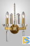 Бра Crystal Lux Marron AP2 Brass