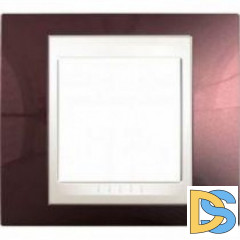 Рамка 1-ая (одинарная), Терракотовый/Белый, серия Unica, Schneider Electric