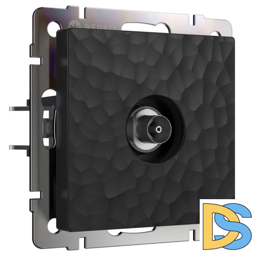 ТВ-розетка Werkel Hammer черный 4690389163081