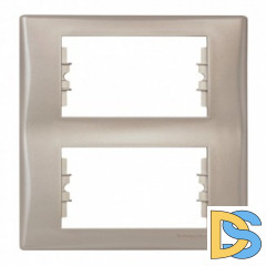 Рамка 2-ая (двойная) вертикальная, Титан, серия Sedna, Schneider Electric