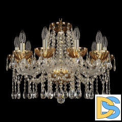 Подвесная люстра Bohemia Ivele Crystal 5413/10/200 G Amber/M-1H