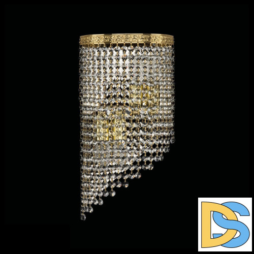 Настенный светильник Bohemia Ivele Crystal 83401BL/20IV-43 G R