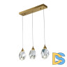 Подвесной светильник Delight Collection Crystal rock II 9701P/3L brass