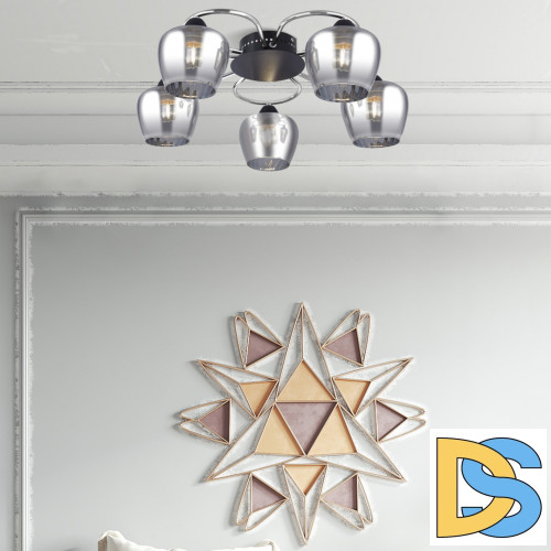 Потолочная люстра Arte Milano Amalfi 321508/5 CR+BK