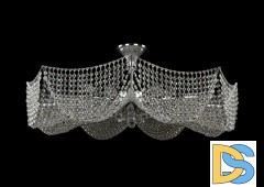 Люстра на штанге Bohemia Ivele Crystal 77081/95 Ni