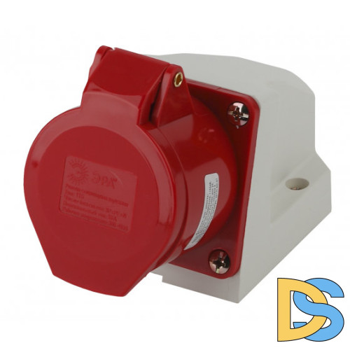 Розетка ЭРА R(OUT)-16-3P-PE-N-IP44 стационарная наружная 115 3Р+РЕ+N 16А 380В IP44 Б0032876