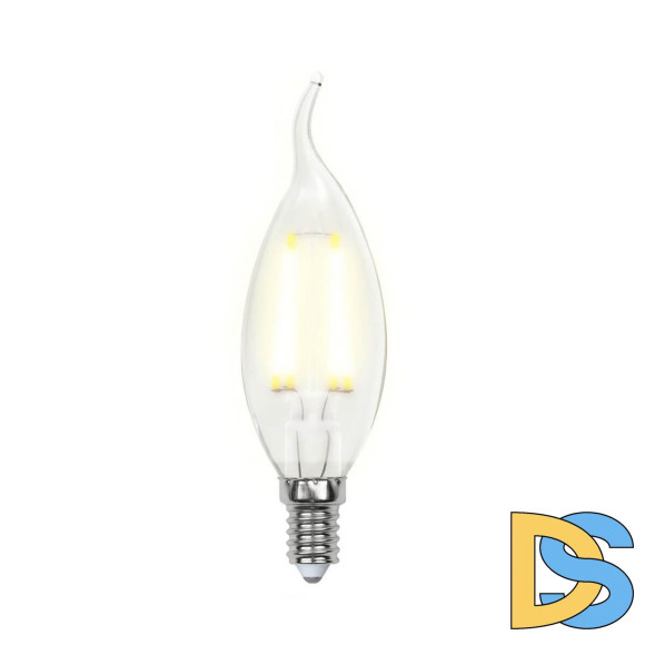 Лампа светодиодная филаментная Uniel E14 5W 3000K LED-CW35-5W/WW/E14/CL/DIM GLA01TR UL-00002863