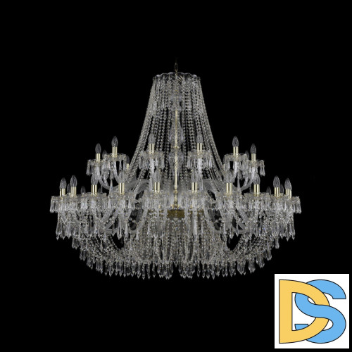 Подвесная люстра Bohemia Ivele Crystal 1403/24+12/530 G