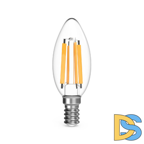 Лампа светодиодная филаментная Gauss E14 13W 2700K прозрачная 103801113