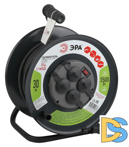 Удлинитель силовой Эра RMx-4es-3x2.5-30m-IP44(KG) Б0043058