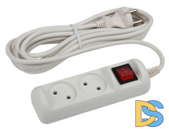 Удлинитель электрический Эра U-2s-5m-2x1 Б0044048