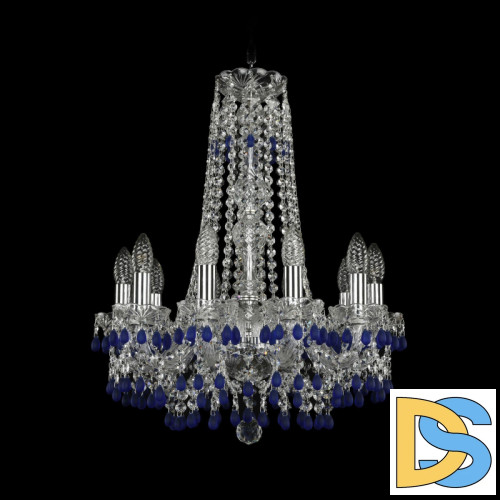 Подвесная люстра Bohemia Ivele Crystal 1410/10/160/h-60 Ni V3001