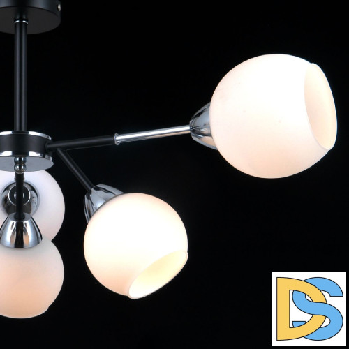 Люстра на штанге Illumico IL0715-6CSQ-24 BK CR LIBRA