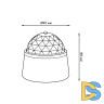 Настольный светильник Gauss с фиксированной проекцией диско DIY0021