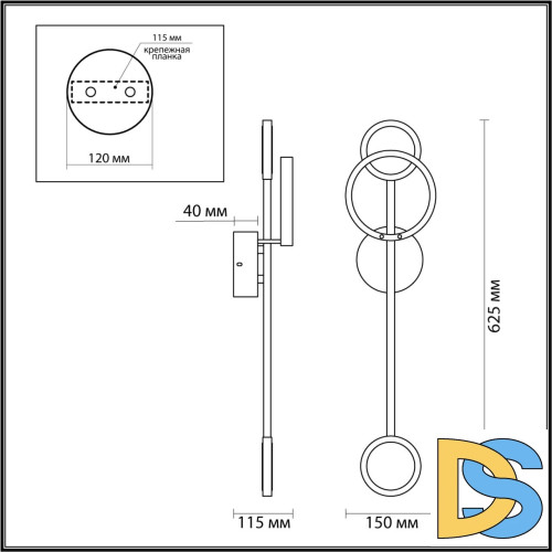 Настенный светильник Odeon Light Denzel 4321/16WL