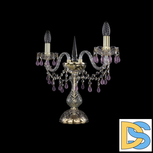 Настольная лампа Bohemia Ivele Crystal 1410L/2/141-39 G V7010