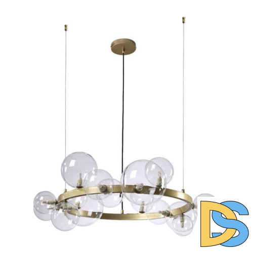 Подвесная люстра Crystal Lux Agata SP15 V2 Gold/Transparente