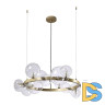 Подвесная люстра Crystal Lux Agata SP15 V2 Gold/Transparente