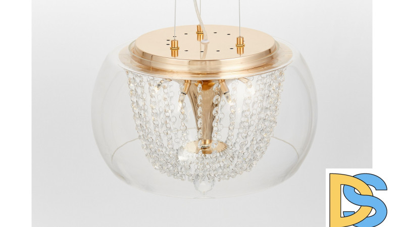 Подвесная люстра Lumina Deco Disposa LDP 7018-400 PR+F.GD