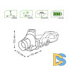 Налобный светодиодный фонарь Gauss аккумуляторный 110х105 450 лм GF407