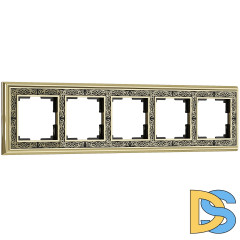 Рамка на 5 постов Werkel (золото WL77-Frame-05