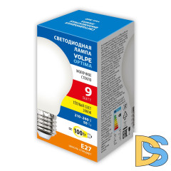 Лампа светодиодная Volpe Optima LED-A60-9W/3000K/E27/FR/SLF UL-00008300