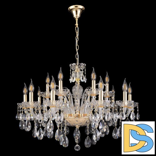 Подвесная люстра Crystal Lux MONICA SP10+5 GOLD