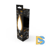 Лампа светодиодная филаментная Gauss E14 9W 3000К матовая 104201109