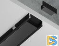 Алюминиевый накладной профиль Ambrella Light Alum Profile GP1700BK/BK