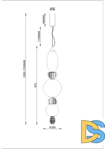 Подвесной светильник Divinare Ambra 5016/17 SP-26