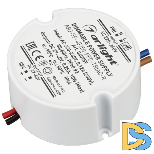Блок питания Arlight ARJ-SP-40250-PFC-TRIAC-R (10W, 27-40V, 250mA) 040959