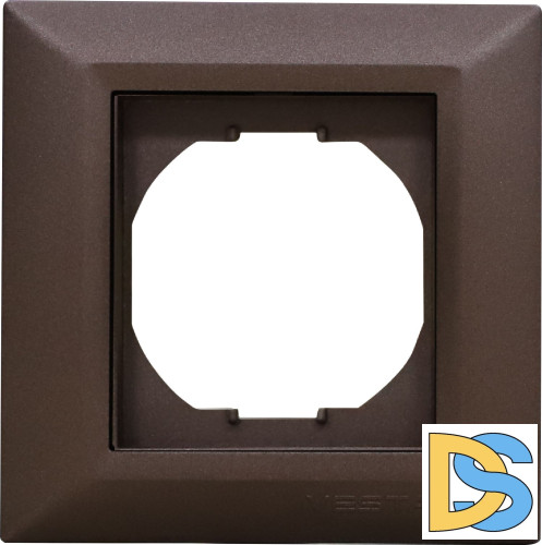 Рамка 1-я коричневая Vesta-Electric Roma Choco