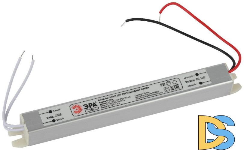 Блок питания Эра 18Вт DC12В 1.5A IP20 LP-LED-18W-IP20-12V-US Б0061149
