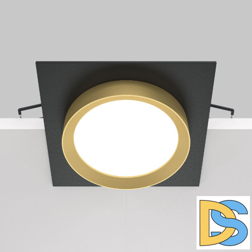 Встраиваемый светильник Maytoni Technical Hoop DL086-GX53-SQ-BG