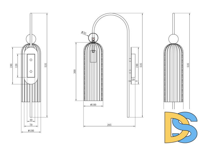 Бра Maytoni Antic MOD302WL-01W