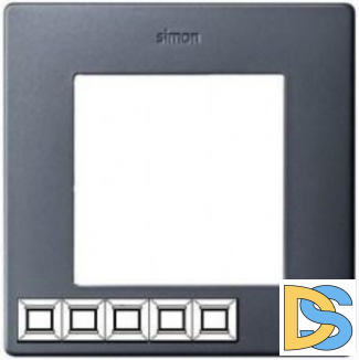 Рамка 5-ая (пятерная), цвет Графит,Simon 24