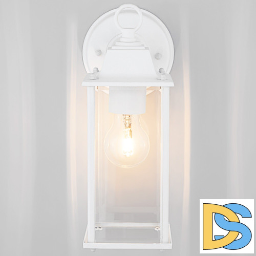 Уличный настенный cветильник Elektrostandard 1008D Brick белый 4690389106767