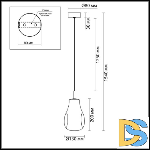 Подвесной светильник Odeon Light Pendant Nave 5098/4LC