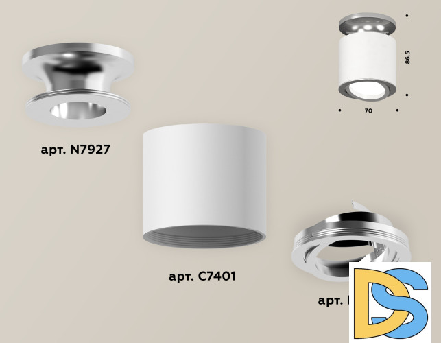 Накладной поворотный светильник Ambrella Light Techno XS7401100 (N7927, C7401, N7003)