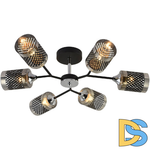 Люстра на штанге Reluce 01405-3.3-06B BK+CR