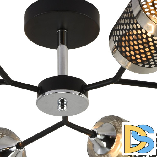 Люстра на штанге Reluce 01405-3.3-06B BK+CR