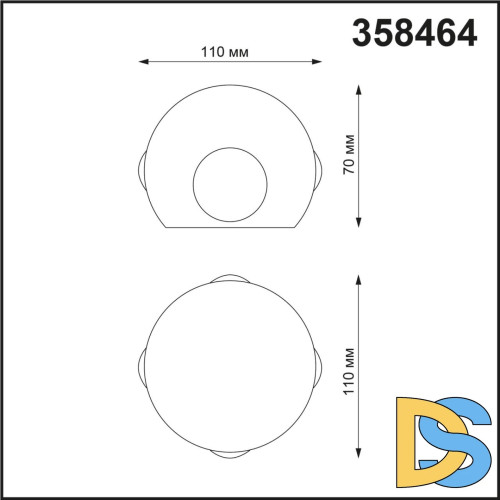 Уличный настенный светильник NOVOTECH CALLE 358464