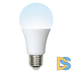 Лампа светодиодная (UL-00002381) Uniel E27 10W 4000K матовая LED-A60-10W/NW/E27/FR/12-24V PLO55WH